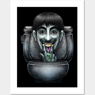 Horror toilet Monster #17 Posters and Art